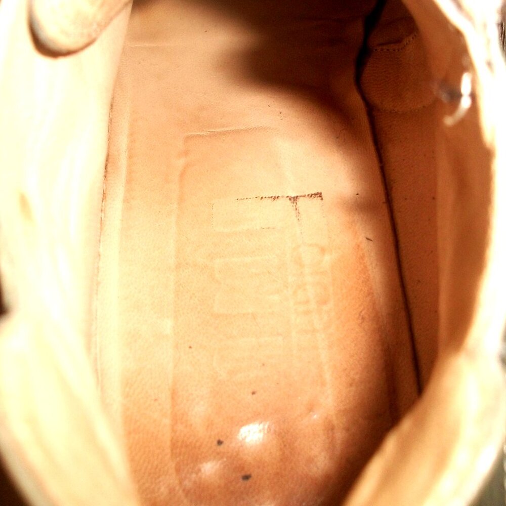 Vintage Handmade Lace-Up Side-Zip Low Heel Italian Boots with a Story 10M - Picture 7 of 8